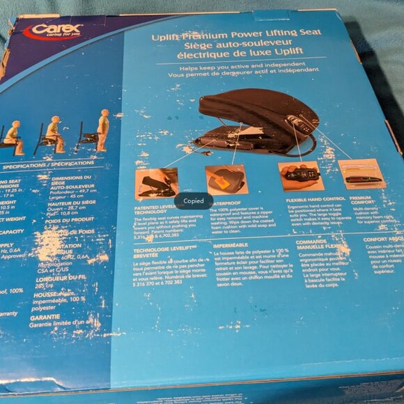 Carex Uplift Premium Seat - Picture 5 of 8